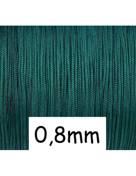 Fil de jade 0,8mm vert canard - idéal noeud coulissant - SHAMBALLA-WRAP