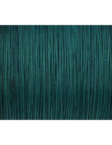 Fil nylon tressé 0,8mm vert canard - idéal noeud coulissant - SHAMBALLA-WRAP