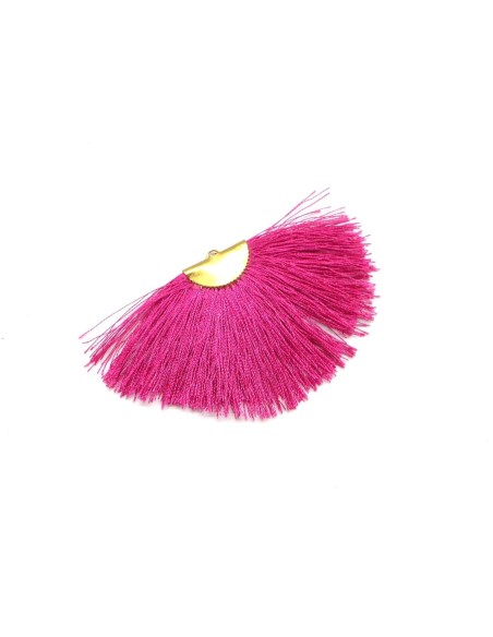 Pompon éventail pas cher rose fuchsia brillant