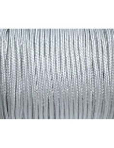 Paracorde 3mm cordon nylon tressé corde nylon gainé gris clair 2