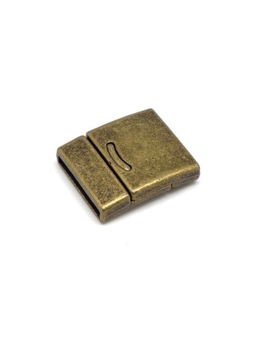 Fermoir aimanté bronze manchette 20mm pour bracelet multirangs en métal