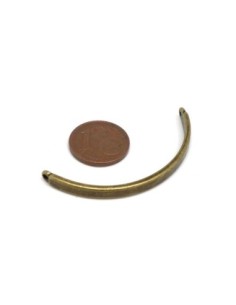 Intercalaire, demi jonc 45mm très incurvé, en métal de couleur bronze, pour bracelet bangle 2