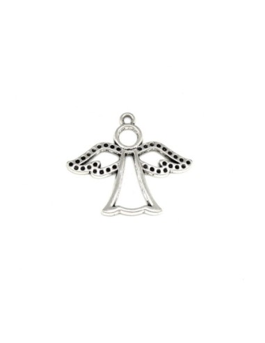 Pendentif ange argenté en métal