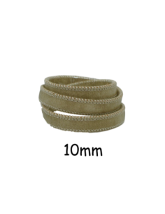 Lanière simili cuir vert sauge pâle avec couture 10mm - cuir synthétique