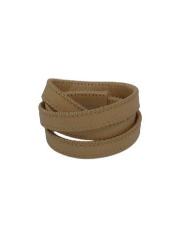 Simili cuir plat beige, marron clair avec couture 10mm - cuir synthétique