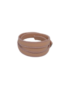 Lanière simili cuir rose pâle avec couture 10mm - cuir synthétique 2