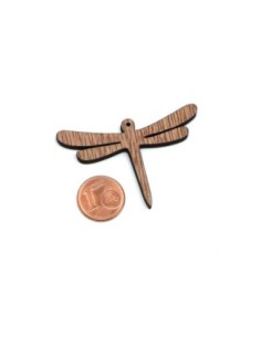Pendentif libellule en bois pour scrapbooking, collier, mobile 2