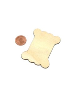 Bobine plate en bois brut naturel pour couture ou déco 2