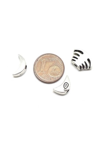 Kit perle pour créer des poissons en métal argenté