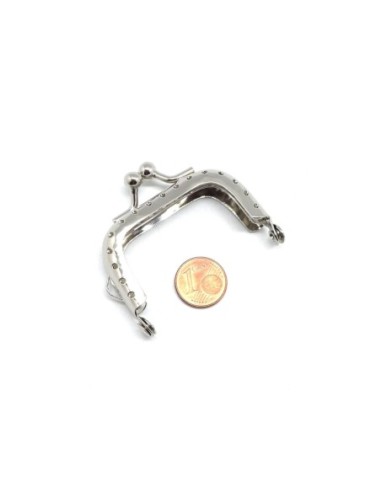 Accessoire pour création de porte monnaie en couture, fermoir de 5cm