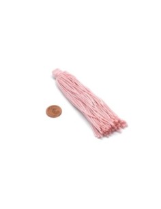 Pompon en coton vieux rose clair 10cm 2