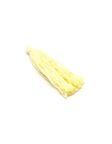 Long pompon jaune en coton autres couleurs disponibles