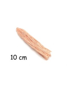 Pompon en coton orange saumon 10cm