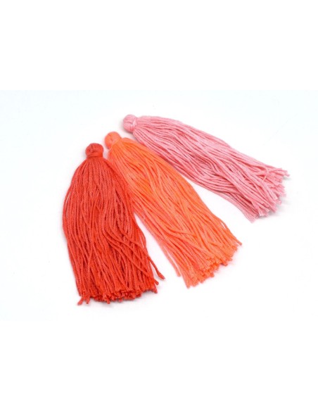 Pompon en coton de 10cm de long