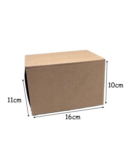 Boite cadeau uni couleur kraft marron à monter soi même 160mm x 110mm x 100cm