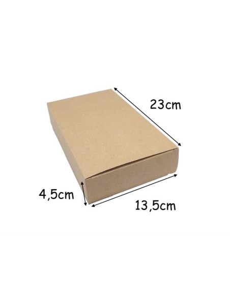 Boite cadeau uni couleur kraft marron à monter soi même 