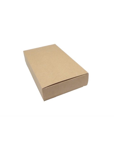 Boite uni marron pour emballage cadeau facile à monter et à customiser