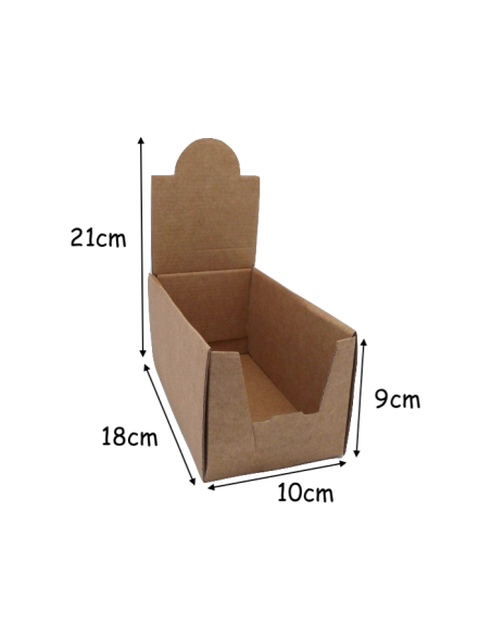 Boite présentoir uni couleur kraft marron à monter soi même 100x180X90 BARB Boite présentoir uni couleur kraft marron à monter soi même 100x180X90 BARB