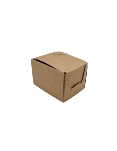 Boite de présentation uni couleur kraft marron à monter soi même 115x160x105mm 100G
