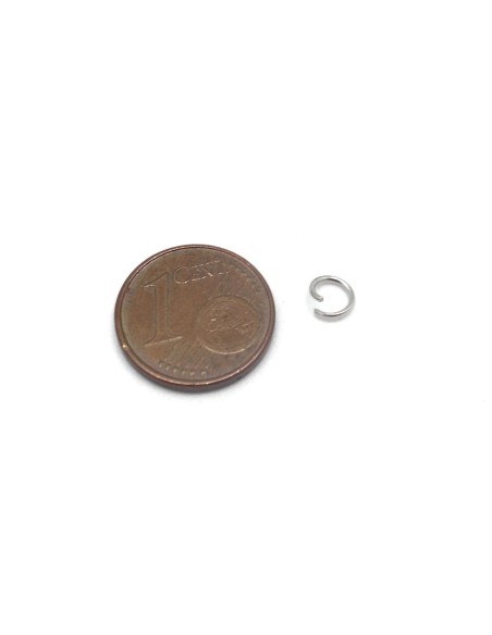 Anneau ouvert en acier inoxydable 5mm x 0,8mm