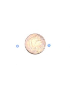 Rocaille 2mm bleu mat pour création bijoux 2