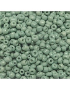 Perle de rocaille vert amande mat 3mm pour tissage 2