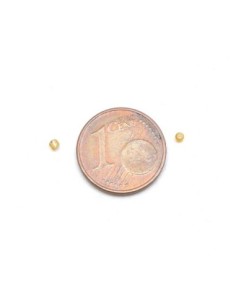 Perle de rocaille doré 1,5mm 2
