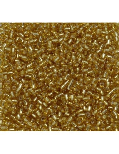 Perle de rocaille 2mm doré jaune topaz clair pour broderie