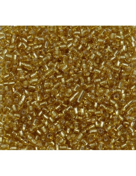 Perle de rocaille 2mm doré jaune topaz clair pour broderie