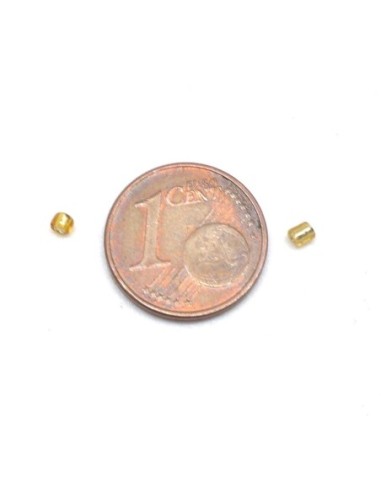 Perle de rocaille 2mm doré pour broderie