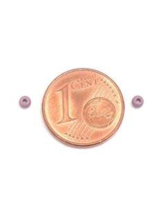 Perle de rocaille 2,5mm mauve pour tissage peyote 2