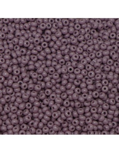 Mini perle de rocaille 2,5mm mauve pour couture, tressage