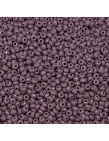Mini perle de rocaille 2,5mm mauve pour couture, tressage