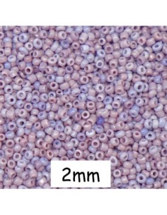 Perle de rocaille 2mm parme lavande dégradé