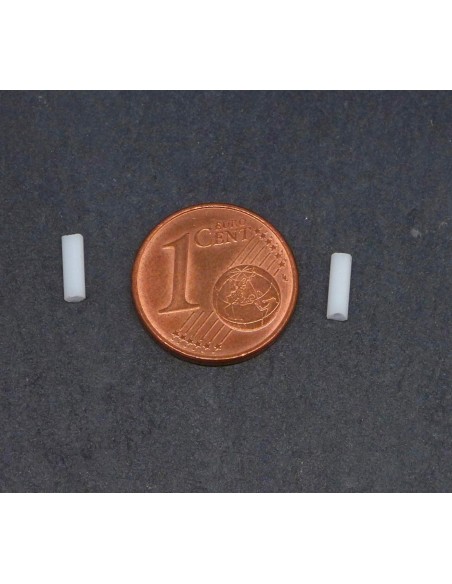 Petite perle de rocaille tube blanc pour tissage