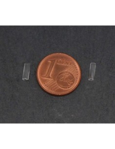 Perle de rocaille tube torsadé 6,5mmx2mm translucide, transparent 2