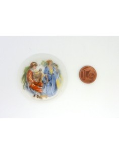 Cabochon en porcelaine style romantisme vintage 2