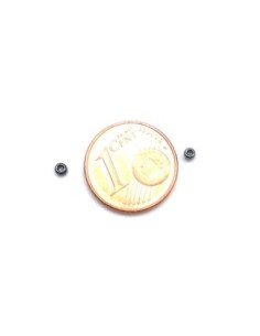 Perle de rocaille 2mm noir hématite 2