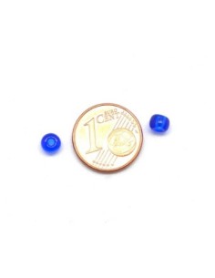 Perle de rocaille 5mm bleu transparent 2