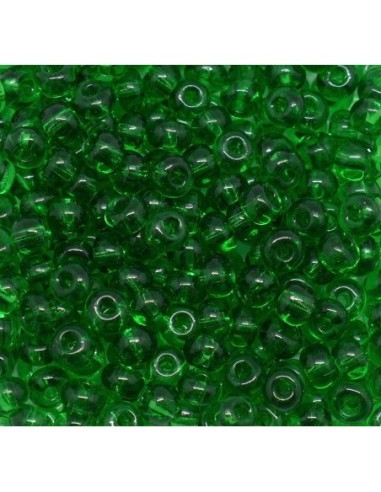 Perle de rocaille vert foncé 5mm pour création