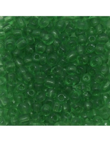 Perle 4mm de rocaille vert pour création