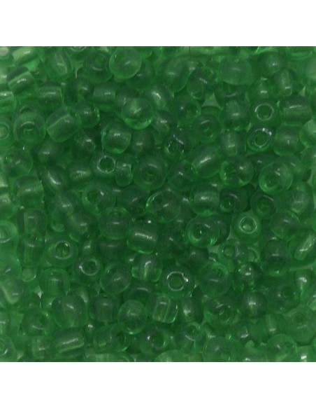 Perle 4mm de rocaille vert pour création