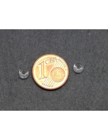 Perle 5mm transparente pour création