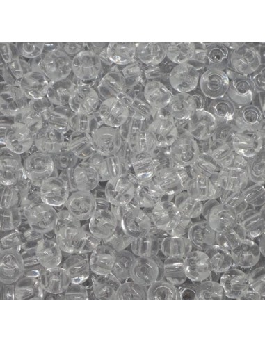 Perle de rocaille transparente pour tissage