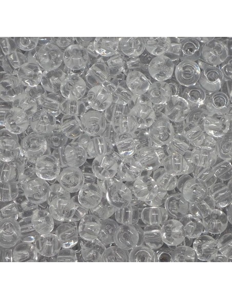 Perle de rocaille transparente pour tissage