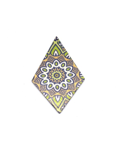 Grand pendentif en bois style rétro