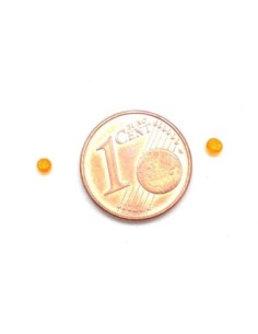 Perle de rocaille 2mm orange transparent environ 2340 perles 2