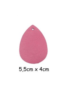 Pendentif en cuir rose en forme de goutte pour bijoux