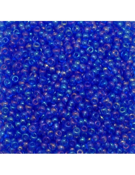 Perle 2,5mm de couleur bleu irisé