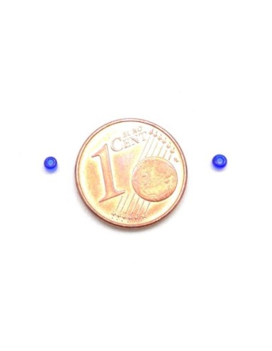 Petite perle 2mm bleu outremer